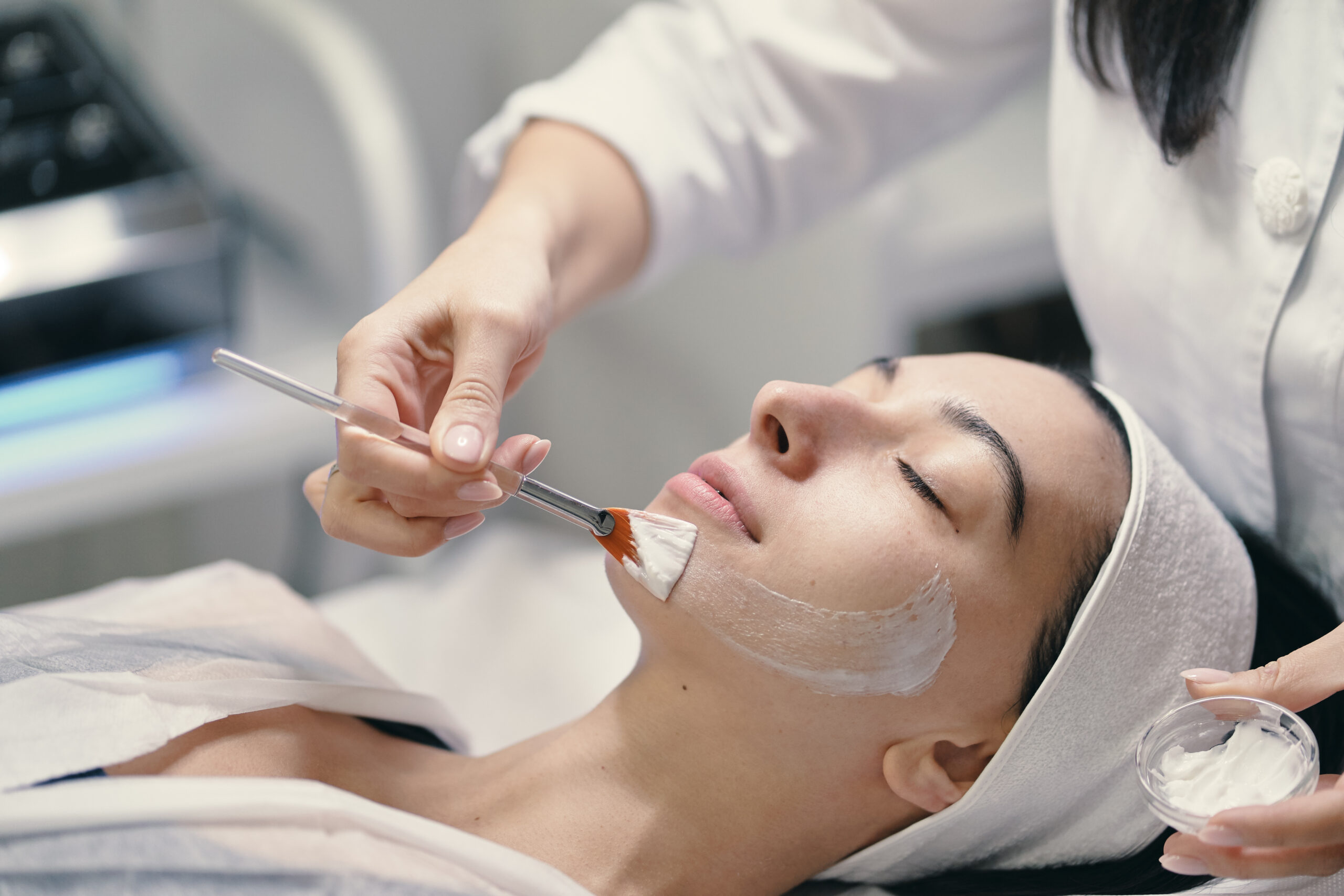 Chemical peel skin resurfacing treatment